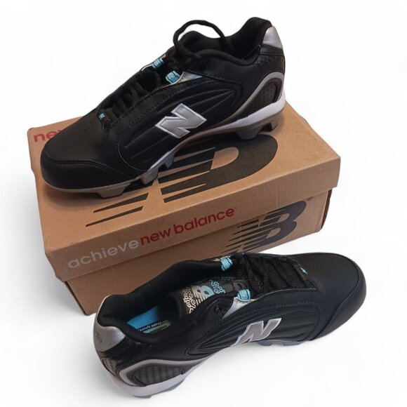 New Balance Womens Silver and Black Field Sport Cleats WF600LK Size 6.5 B - Picture 11 of 12